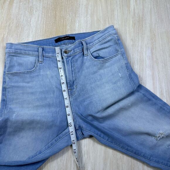 J Brand Maria Superstar Destr High Rise Distressed Skinny Leg Denim Jeans 29 - Picture 11 of 16